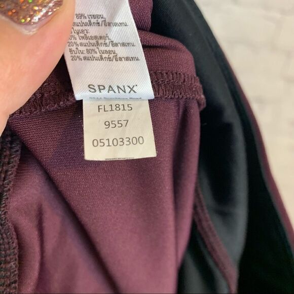 Spanx Micro Rib Knit Control Top Women's Skimmer Leggings Medium - Picture 13 of 16